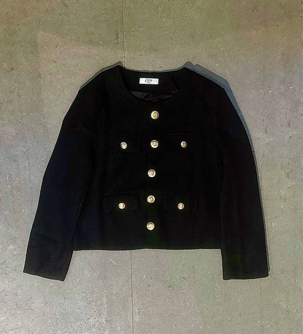 ラグジュアリーノーカラージャケットOt4784