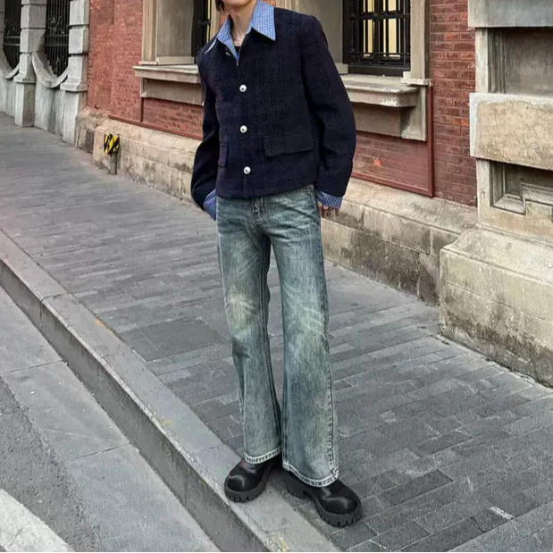 MODEFREAKのチェックスタイリッシュツイードジャケット mf3207の画像