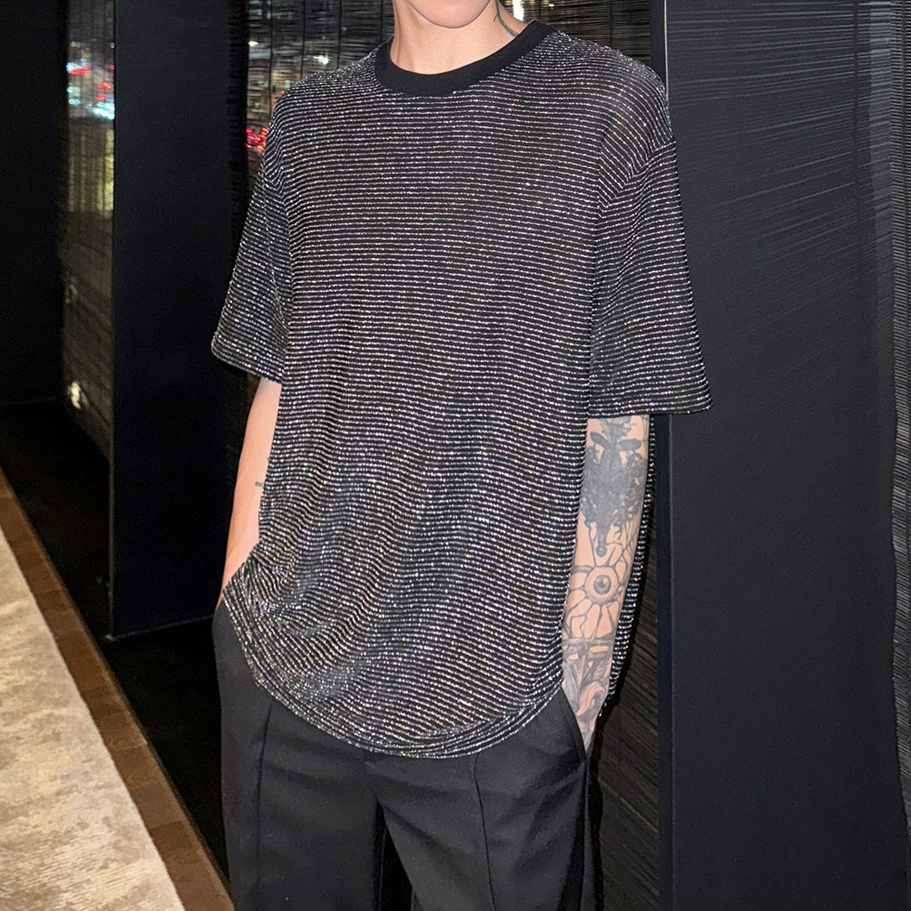 MODEFREAKのシャインボーダールーズTシャツ mf3283の画像