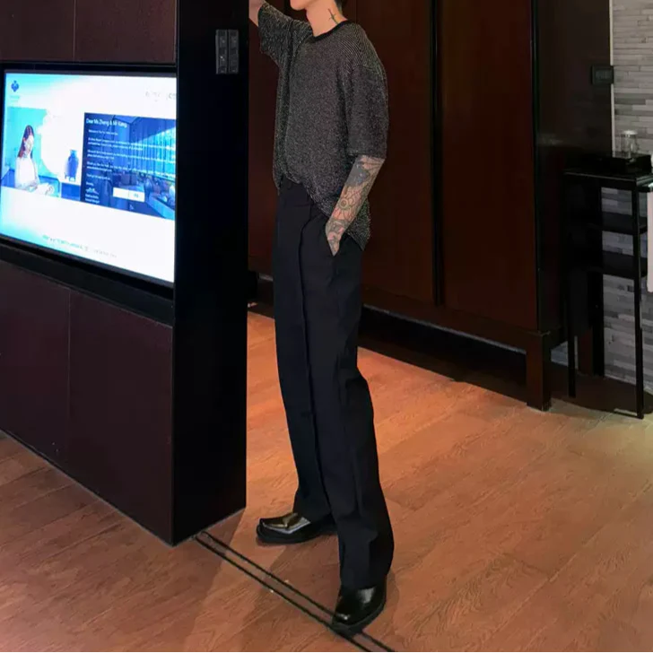 MODEFREAKのスタイルアップモードスラックス mf3274の画像