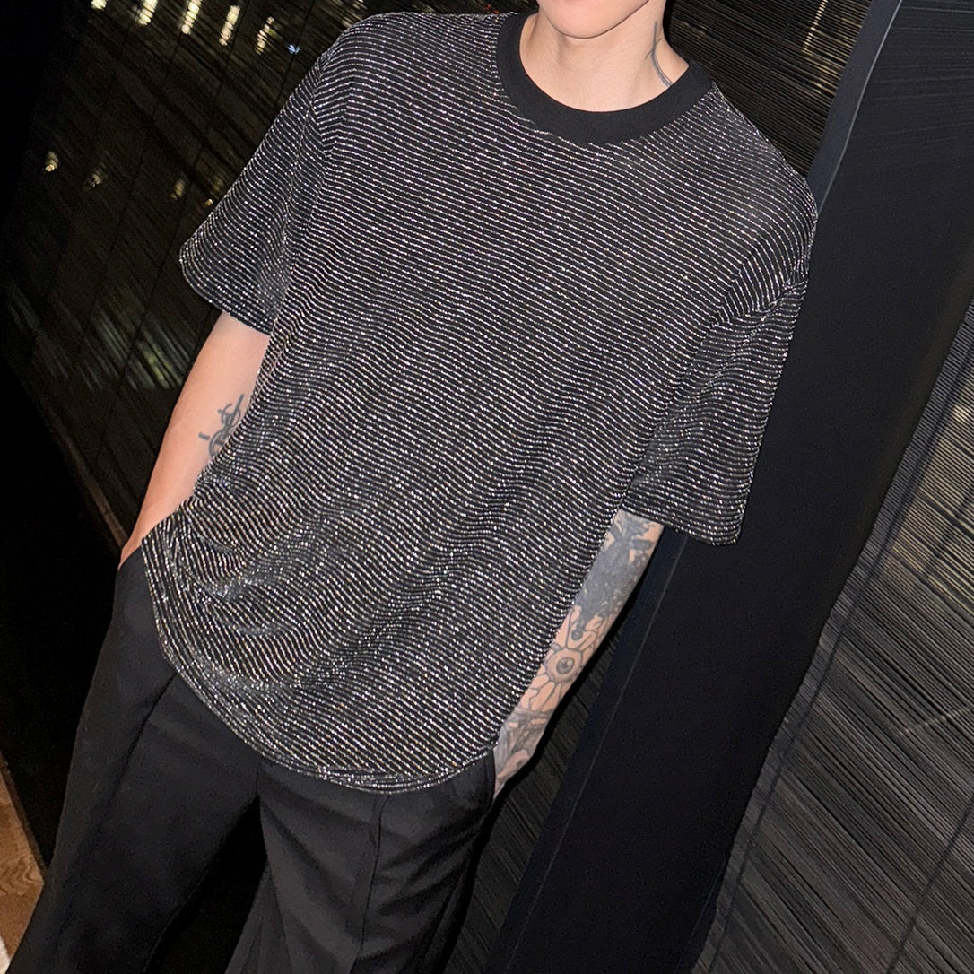 MODEFREAKのシャインボーダールーズTシャツ mf3283の画像