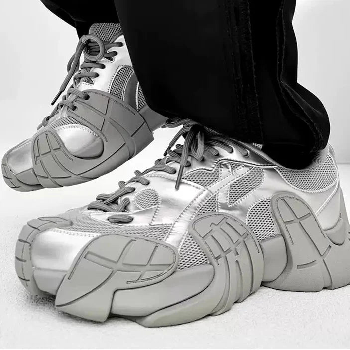 MODEFREAKのソールデザインモノトーンスニーカー mf3178の画像