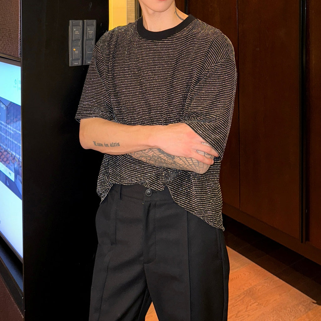 MODEFREAKのシャインボーダールーズTシャツ mf3283の画像