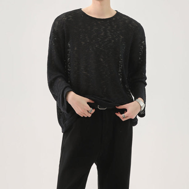 MODEFREAKの【4.11新作】ルーズシルエットシースルーニット mf3286の画像