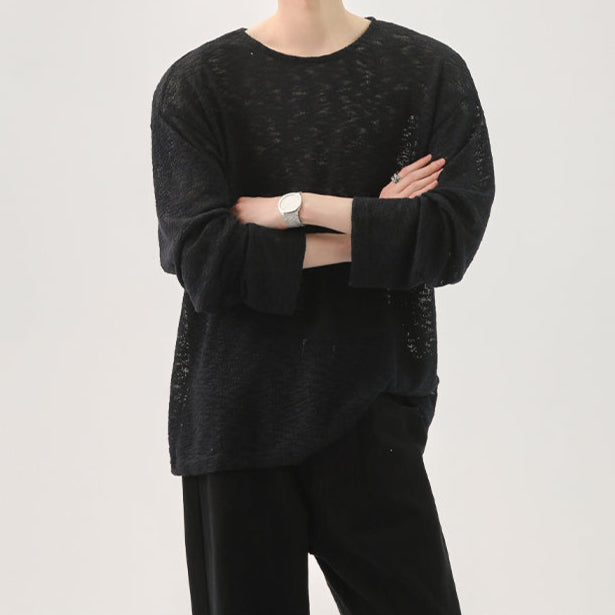 MODEFREAKの【4.11新作】ルーズシルエットシースルーニット mf3286の画像