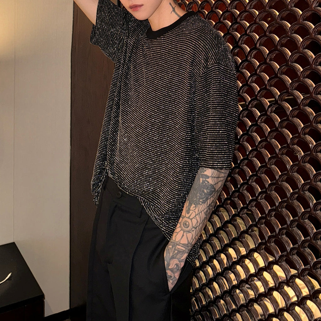 MODEFREAKのシャインボーダールーズTシャツ mf3283の画像