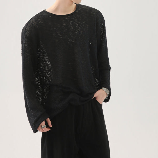 MODEFREAKの【4.11新作】ルーズシルエットシースルーニット mf3286の画像