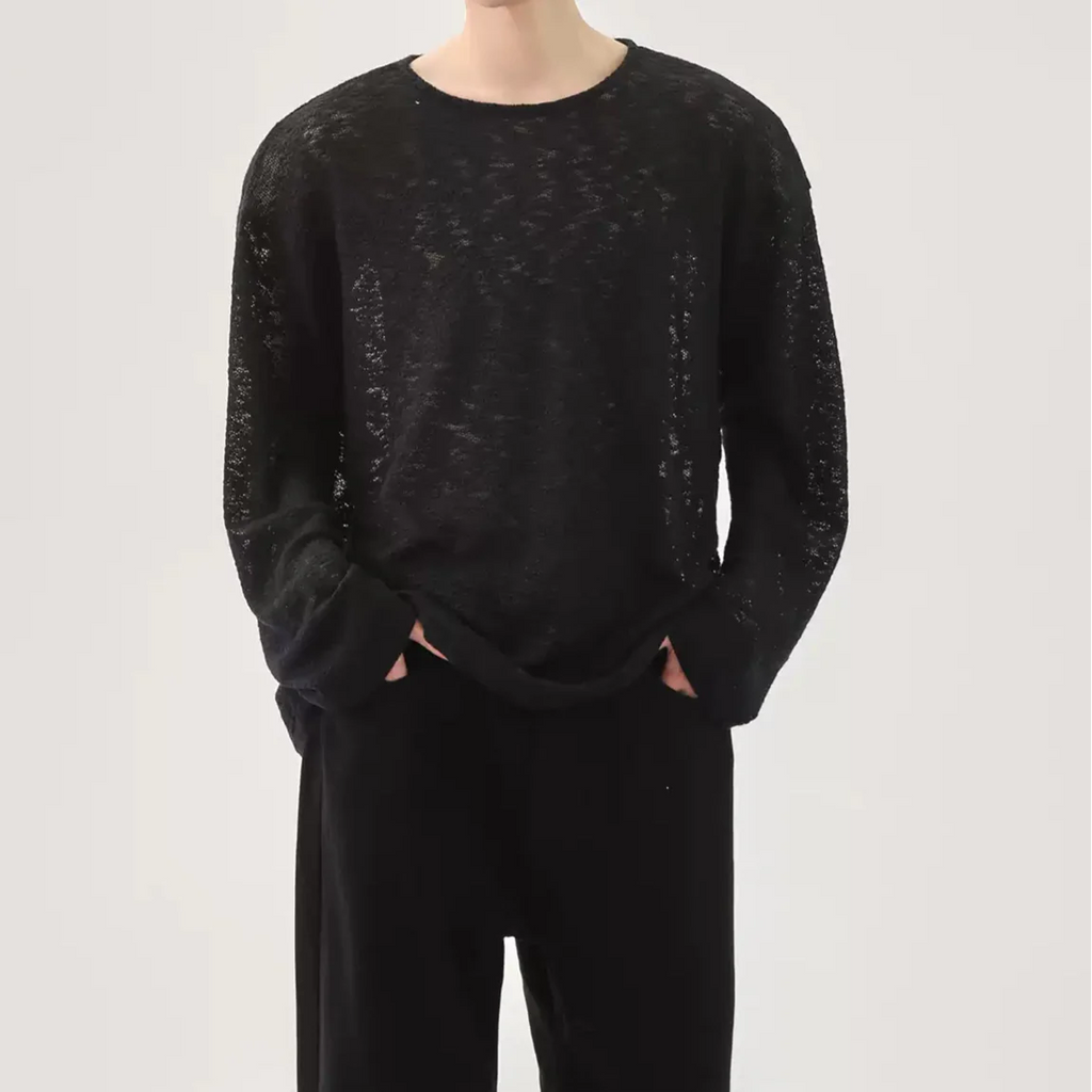 MODEFREAKの【4.11新作】ルーズシルエットシースルーニット mf3286の画像